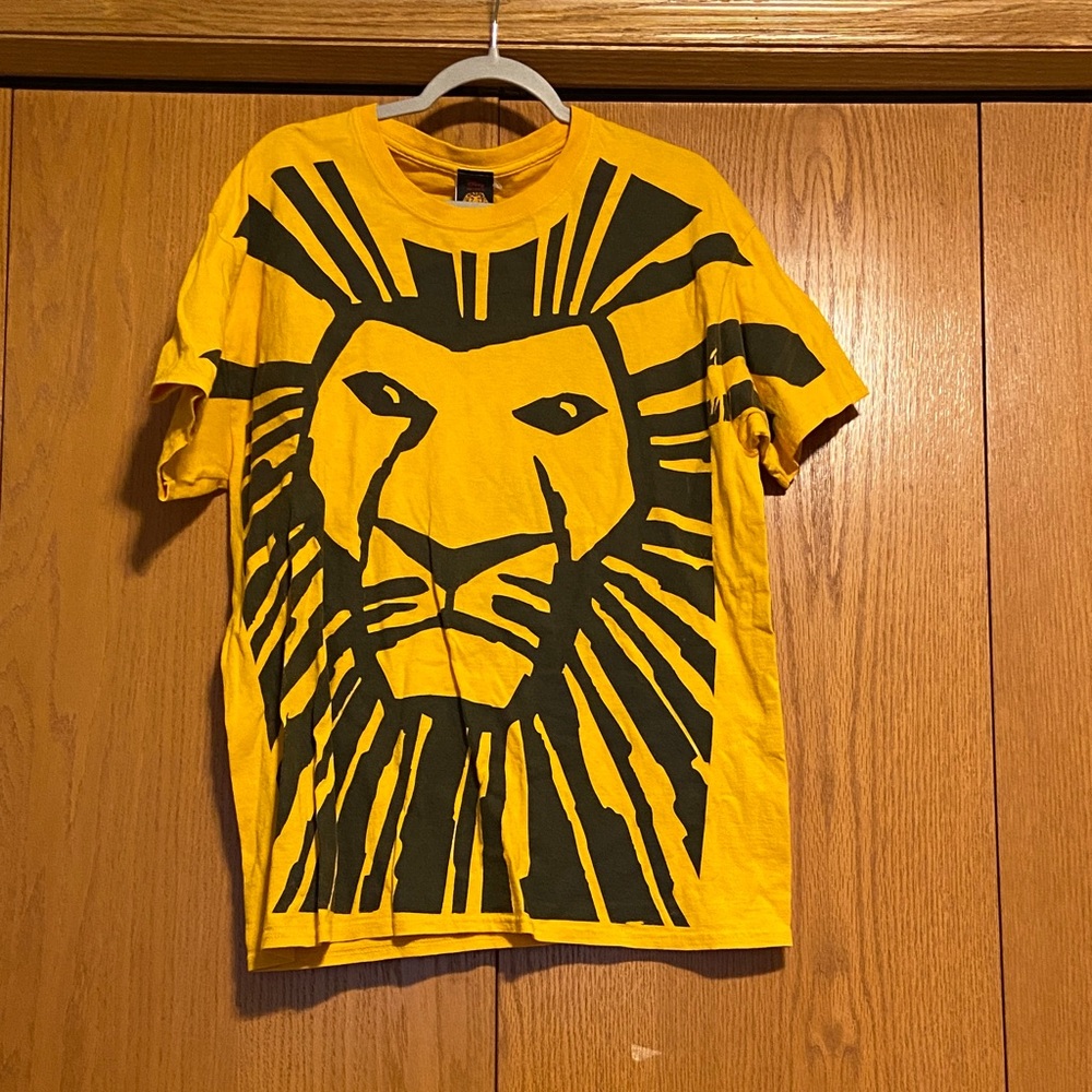 Disney Yellow and Black Lion Graphic T-Shirt